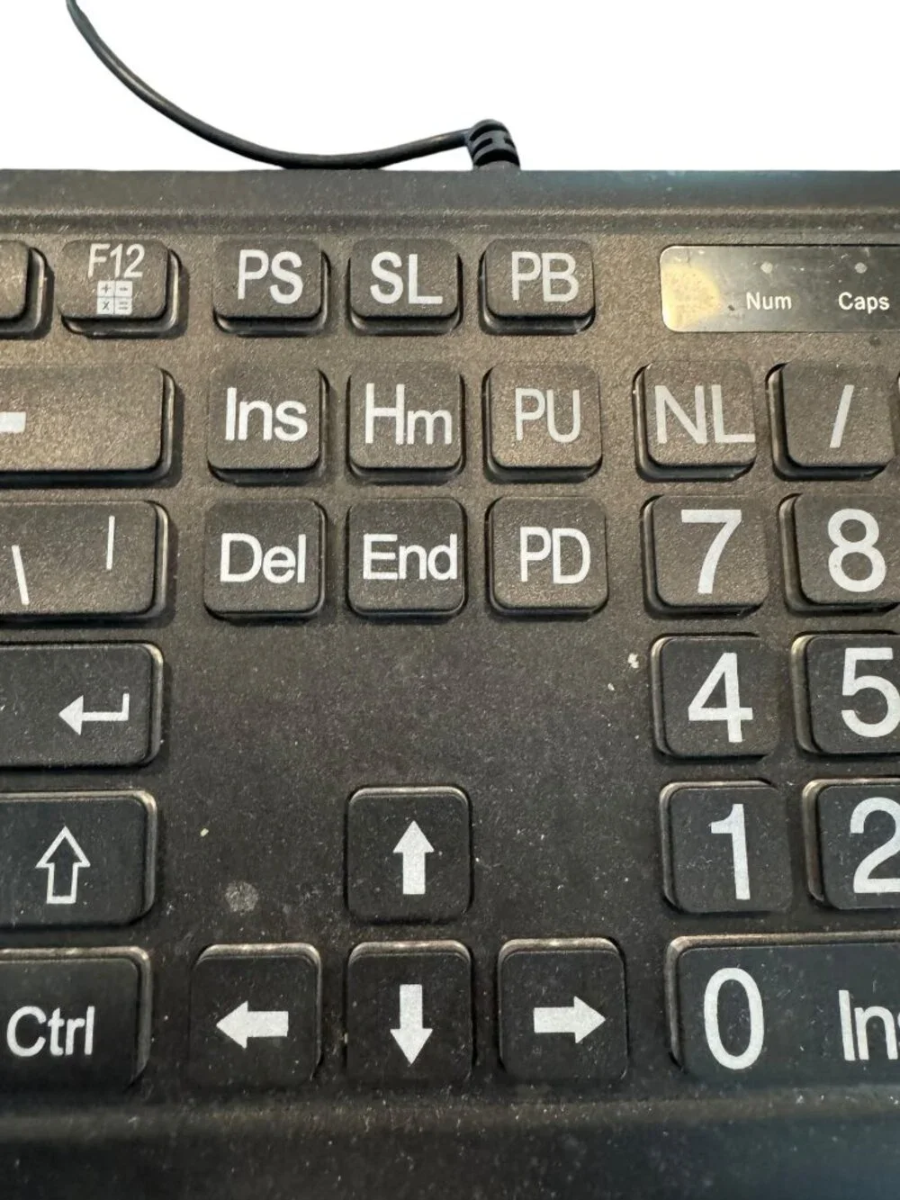 Wired Backlit 104-Key Keyboard With Numeric Keypad USB Connection Black